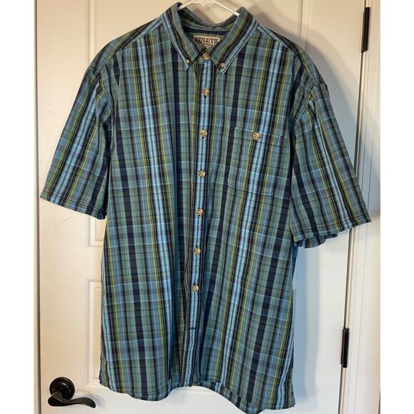 Duluth Other - Deluth Trading Blue Plaid Button Down Country Cowboy Shirt Tall XL
